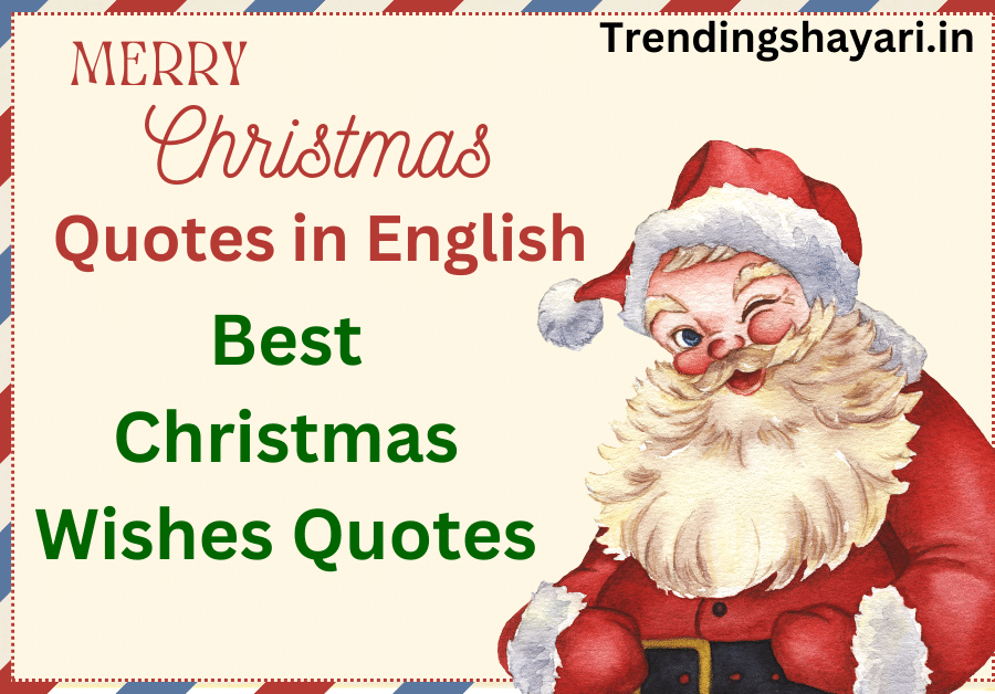 Merry Christmas Quotes in English