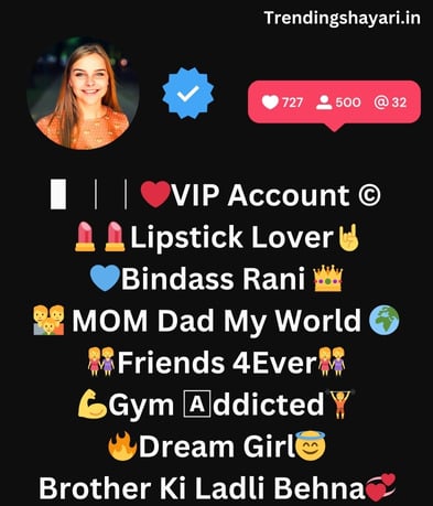 vip bio for instagram