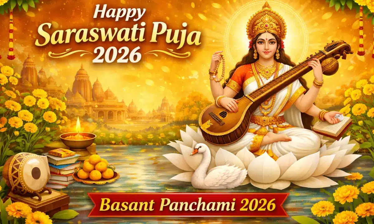 Happy Saraswati Puja wishes